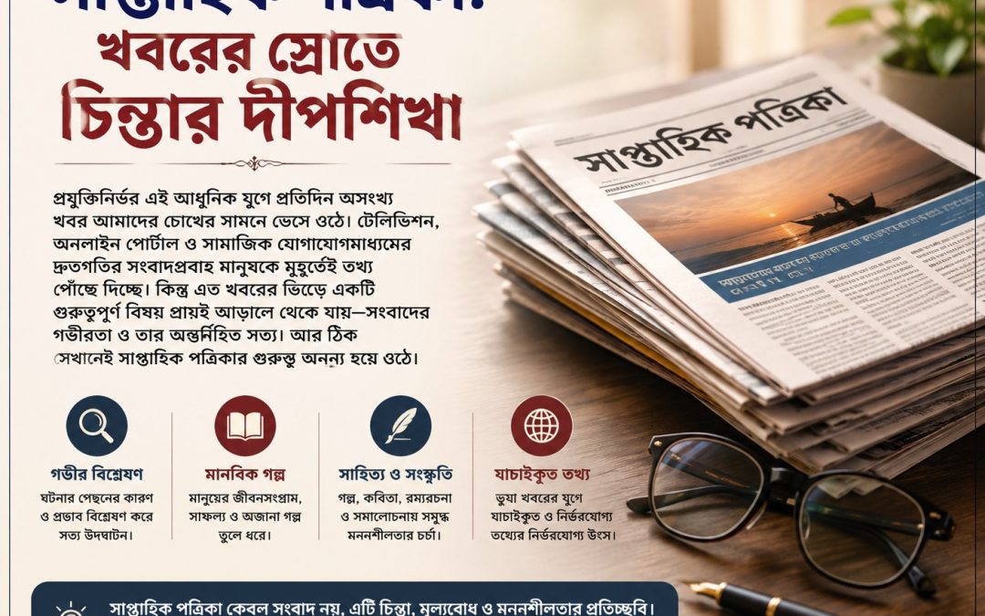সাপ্তাহিক পত্রিকা: খবরের স্রোতে চিন্তার দীপশিখা